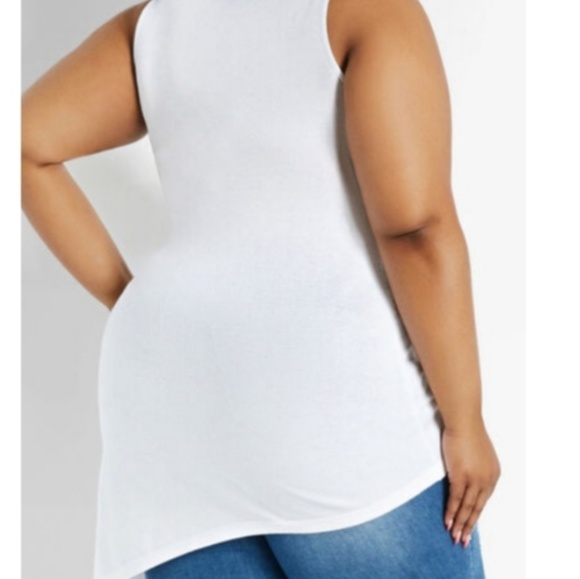 Sleeveless Asymmetrical Sweater - Picture 2 of 2